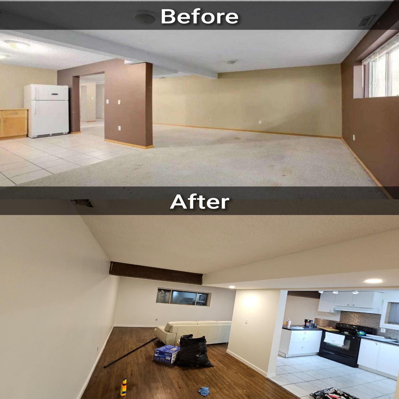 Home painting renovation in Calgary